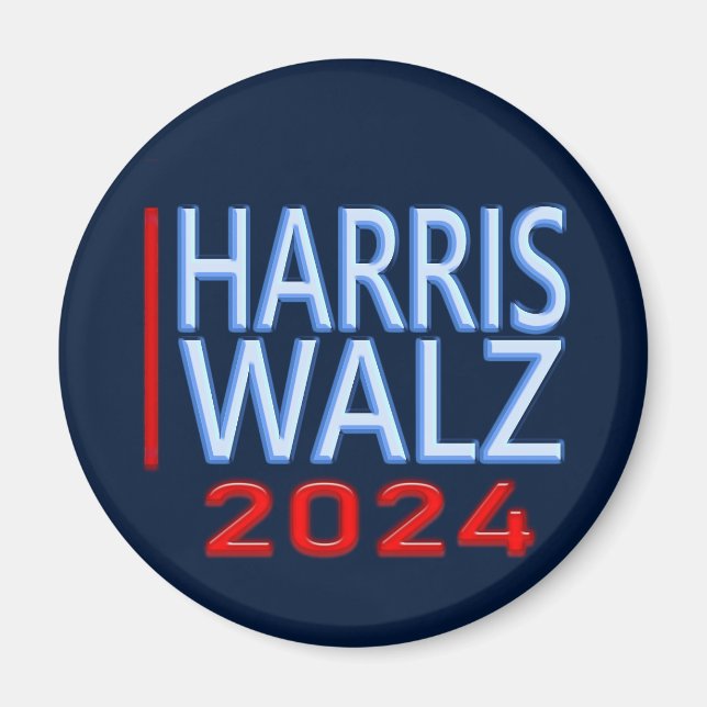Harris Walz 2024 Presidential Election Magnet (Front)