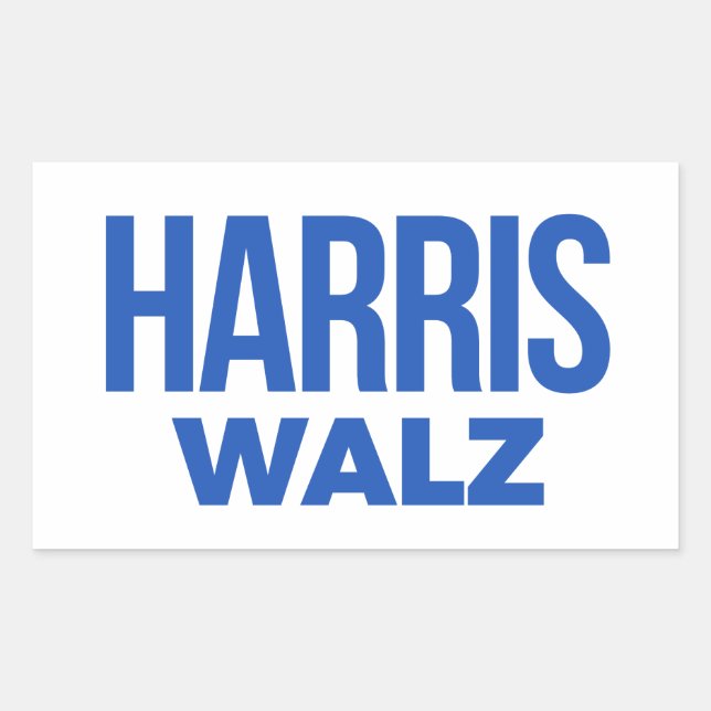Harris Walz 2024 Rectangular Sticker (Front)