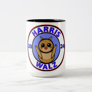 Harris Walz 2024 Two-Tone Coffee Mug