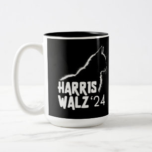 Harris Walz 2024 Two-Tone Coffee Mug