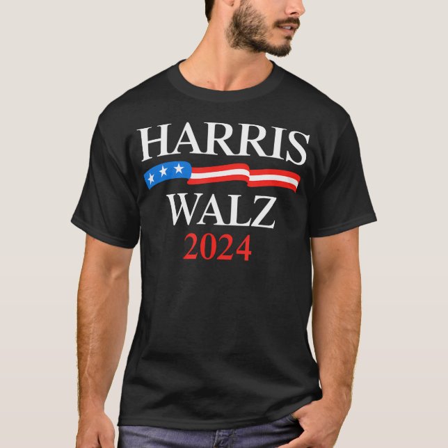 Harris Walz 2024 Usa T-Shirt (Front)