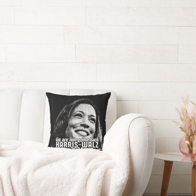 HARRIS-WALZ 2024 WE ARE NOT GOING BACK CUSHION (Couch)