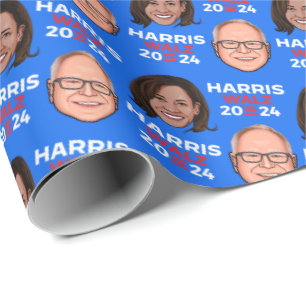 Harris Walz 2024 Wrapping Paper