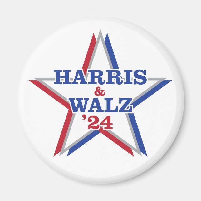HARRIS & WALZ '24 magnet  (Front)