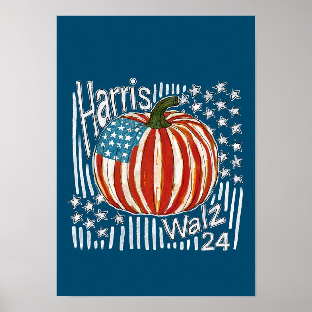 Harris Walz 24 Poster (Front)