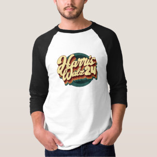 Harris Walz 24 Retro Ringer T-Shirt