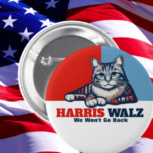 Harris Walz Campaign 6 Cm Round Badge