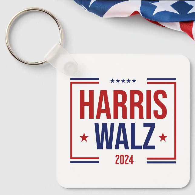 Harris Walz Campaign Election Key Ring (Harris Walz Campaign Election Keychain)