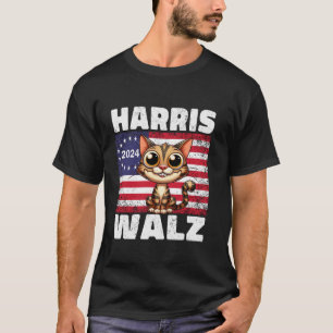 Harris Walz Cat 2024 Men Women Kids Harris Waltz T T-Shirt