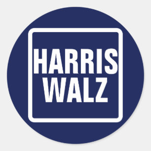 Harris-Walz Classic Round Sticker