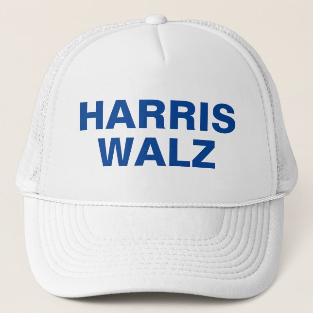Harris Walz CUSTOMIZABLE Trucker Hat (Front)