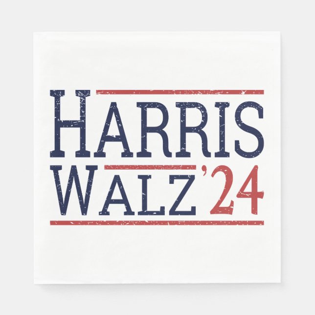 Harris Walz Election 2024 I Napkin (Front)