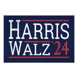 Harris Walz Election 2024 I Photo Print