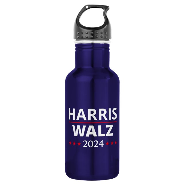 Harris Walz Election 2024 III 532 Ml Water Bottle (Front)