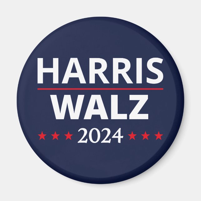 Harris Walz Election 2024 III Magnet (Front)