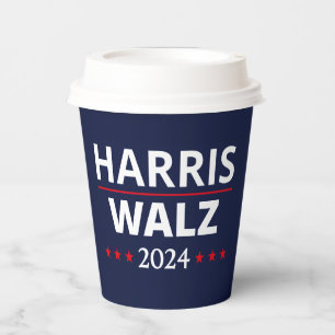 Harris Walz Election 2024 III Paper Cups