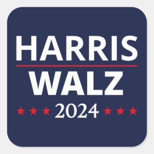 Harris Walz Election 2024 III Square Sticker