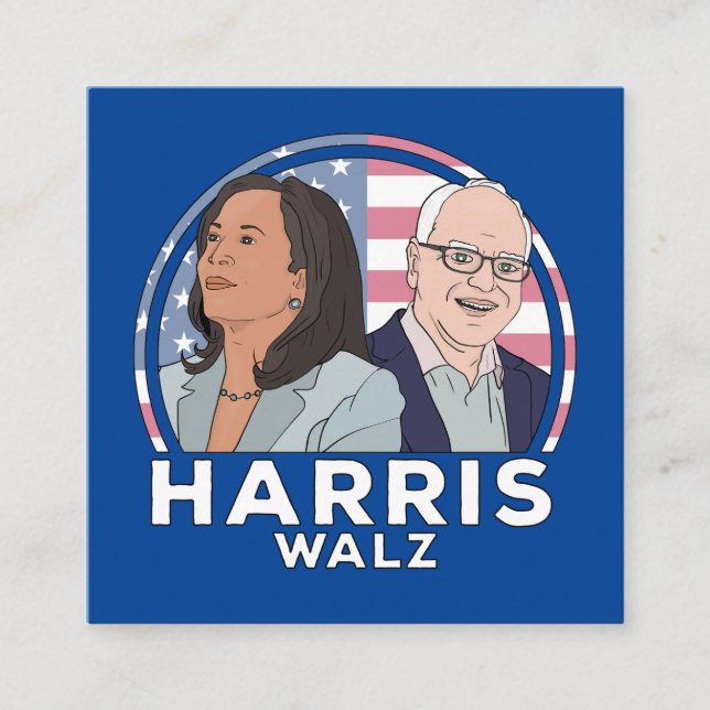Harris Walz Election Enclosure Card (Front)