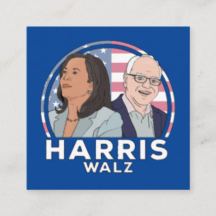 Harris Walz Election Enclosure Card
