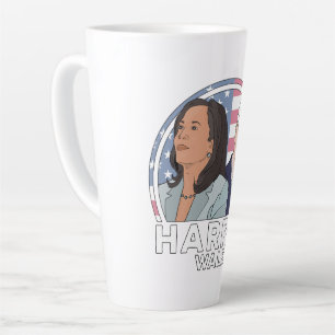 Harris Walz Election Latte Mug