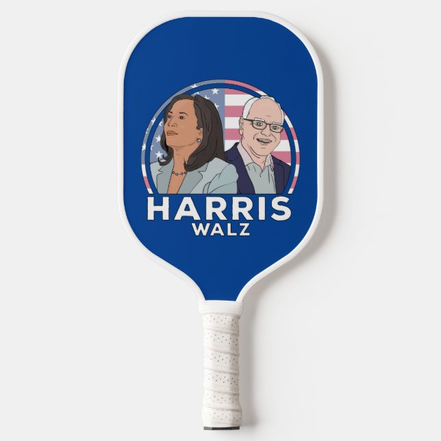 Harris Walz Election Pickleball Paddle (Front)