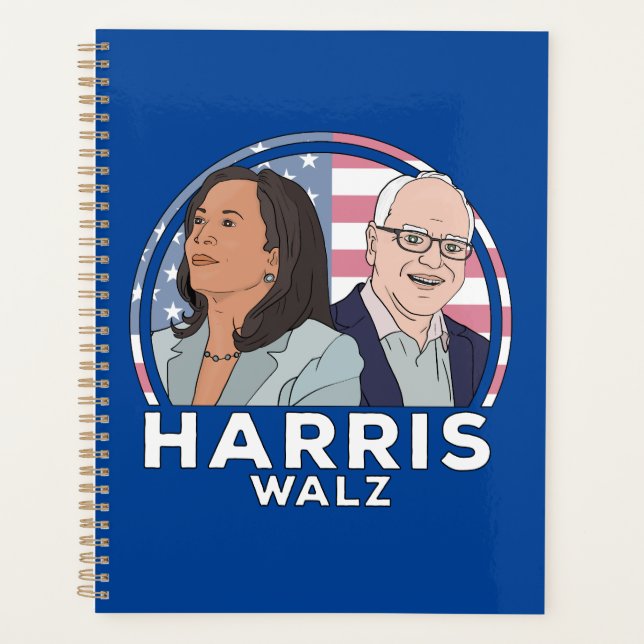 Harris Walz Election Planner (Front)