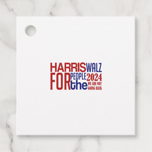harris walz  favour tags (Front)