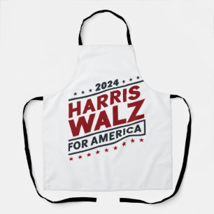 harris walz for america apron