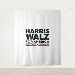 harris walz for america tapestry