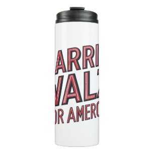 harris walz for america thermal tumbler