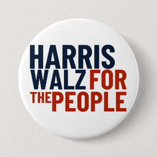 Harris/Walz For the People Button