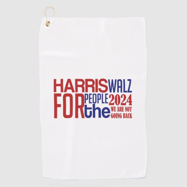 harris walz  golf towel (Front)