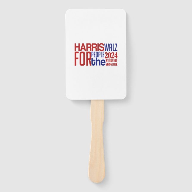 harris walz  hand fan (Front)