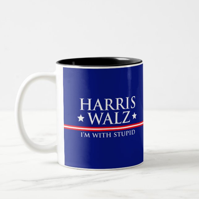 Harris Walz I'm with Stupid Mug (Left)