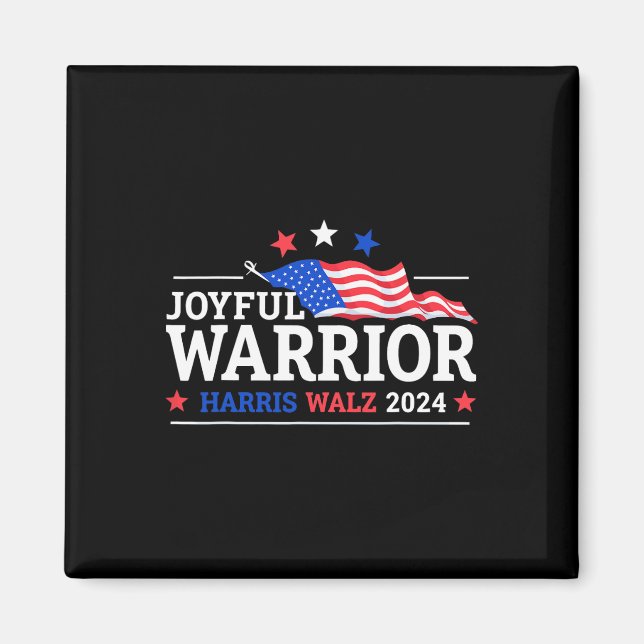 Harris Walz Joyful Warriors Kamala Harris Tim Walz Magnet (Front)