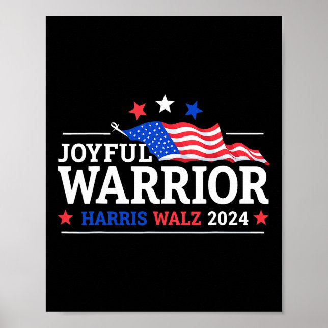 Harris Walz Joyful Warriors Kamala Harris Tim Walz Poster (Front)