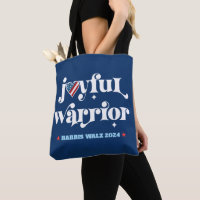 Harris Walz Navy Joyful Warrior USA Flag Heart
