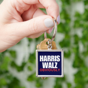 Harris Walz OBVIOUSLY   Harris Walz 2024 Obviously Key Ring