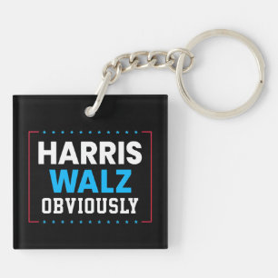 Harris Walz Obviously Key Ring