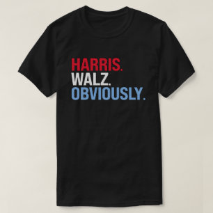Harris Walz Obviously T-Shirt