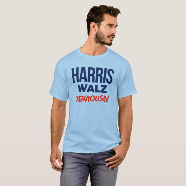 Harris Walz Obviously T-Shirt (Front Full)