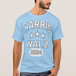 Harris Walz Patriotic College Style Preppy T-Shirt
