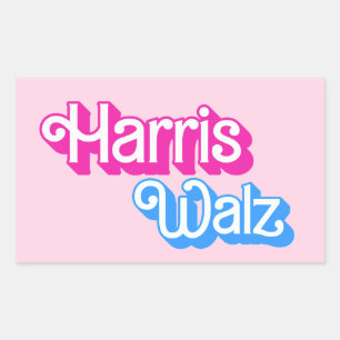 Harris Walz Rectangular Sticker