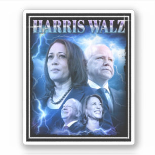 Harris Walz Retro 90s Style