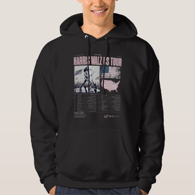 Harris Walz US Tour Kamala Wins Inauguration Hoodie (Front)