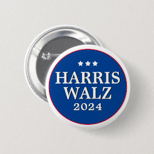 Harris Walz Vote 2024 Democrat Election 6 Cm Round Badge