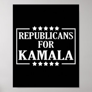 Harris Walz Waltz 2024 Republicans For Kamala  Poster