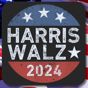 Harris Walz Waltz  Square Sticker