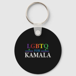 Harris WAlzheimer 2024 For President Lgbtq Pride Key Ring