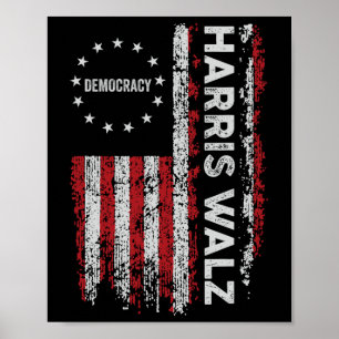 Harris WAlzheimer 2024 Harris Waltz Vp President 4 Poster